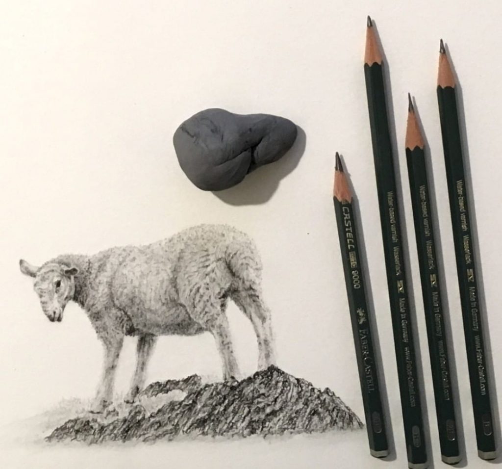 kneaded eraser for sketching