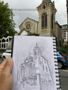 drawing chatham synagogue