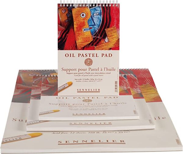 sennelier oil pastel paper pads 24 x 16cm (9.5x6in)