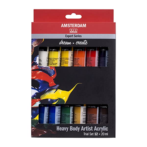 amsterdam expert series acrylic paint set | 12 x 20 ml