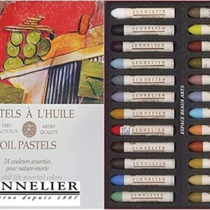 Sennelier Oil Pastels Set of 24 Colors - Still Life - Made in France