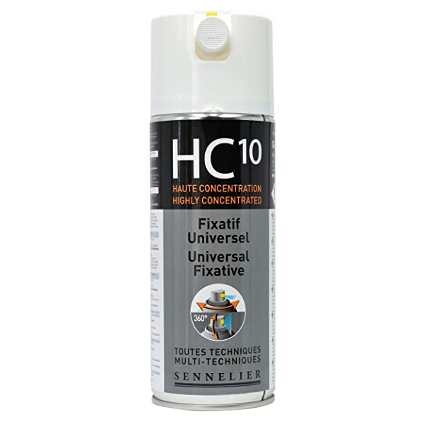 sennelier art fixative spray for pastel and charocal hc10 universal 400ml