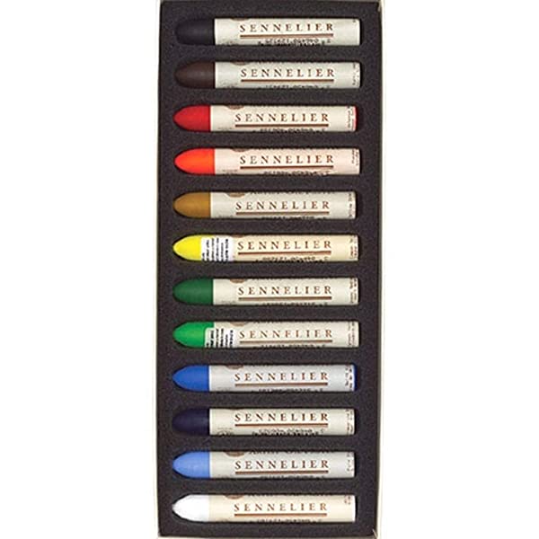 sennelier oil pastels set of 12 introductory colours