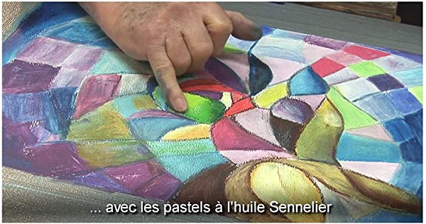 sennelier oil pastels set 24 colors portrait - made in france